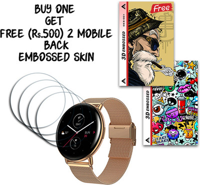 ARBAN Screen Guard for Amazfit Zepp E Circle WITH FREE 500 RUPEES 2 3D EMBOSSED SKIN FOR MOBILE BACK S001(Pack of 4)