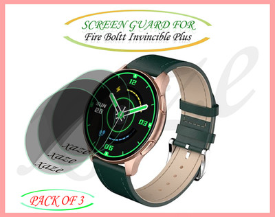 XAZE Screen Guard for Fire Boltt Invincible Plus Smartwatch(Pack of 3)