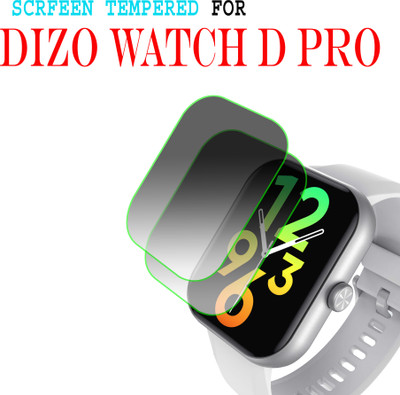 EJZATI Edge To Edge Screen Guard for DIZO WATCH D PRO SMARTWATCH SCREEN GUARD(Pack of 2)