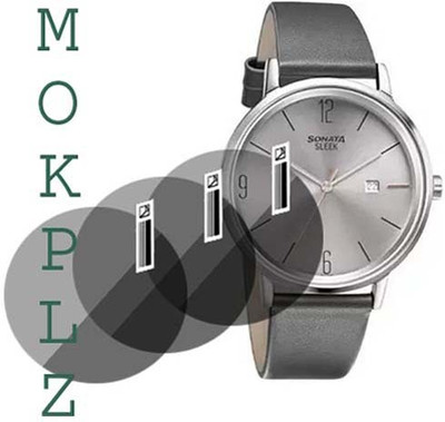 MOKPLZ Screen Guard for SONATA SLEEK ANALOG GREY DIAL(Pack of 3)