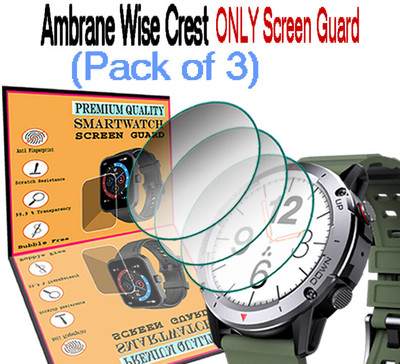 daffin Screen Guard for Ambrane Wise Crest(Pack of 3)