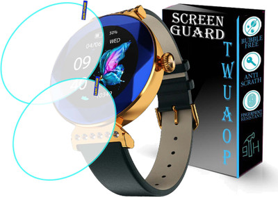 TWUAOP Screen Guard for FIRE BOLTT EMERALD SMARTWATCH(Pack of 2)
