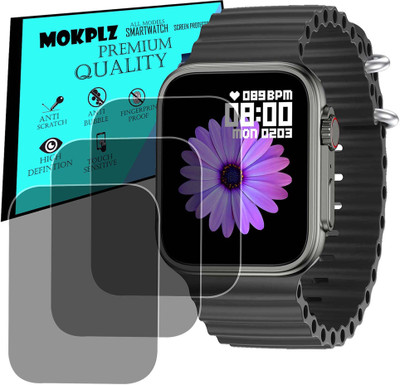MOKPLZ Screen Guard for FIRE BOLTT EDGE SMARTWATCH(Pack of 3)