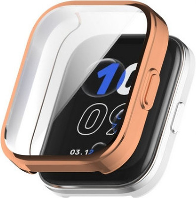 KAZUKI Screen Guard for Amazfit Bip 5 Full Coverage TPU Watch Case (RoseGold)(Pack of 1)