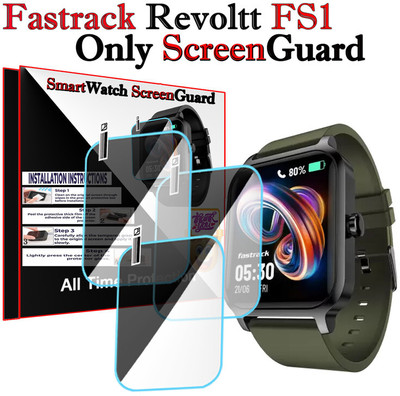 HIDEOUS Screen Guard for Fastrack Revoltt FS1(Pack of 3)
