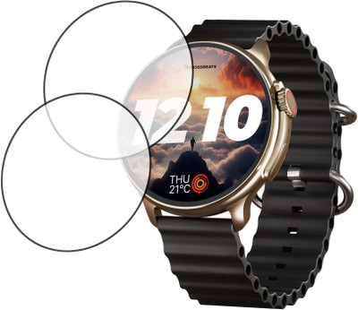 TWUAOP Screen Guard for CROSSBEATS AURA SMARTWATCH(Pack of 2)