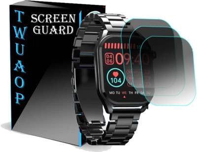 TWUAOP Screen Guard for PEBBLE COSMOS VOGUE SMARTWATCH(Pack of 3)