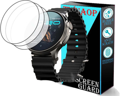 TWUAOP Screen Guard for BOULT ROVER ULTRA SMARTWATCH(Pack of 3)