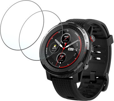 DVTECH Screen Guard for (PO2) Amazfit Stratos 3(Pack of 2)