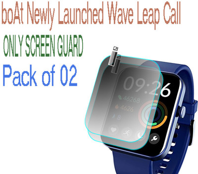 HIDEOUS Screen Guard for boAt Wave Leap Call(Pack of 2)