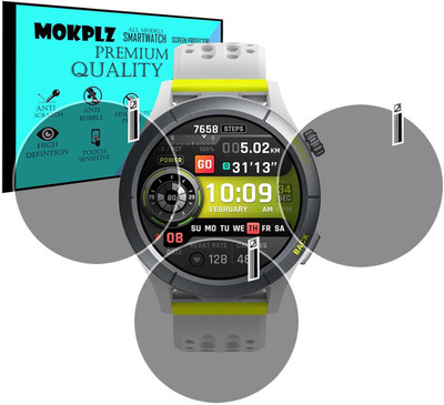 MOKPLZ Screen Guard for AMAZFIT CHEETAH SMARTWATCH(Pack of 3)
