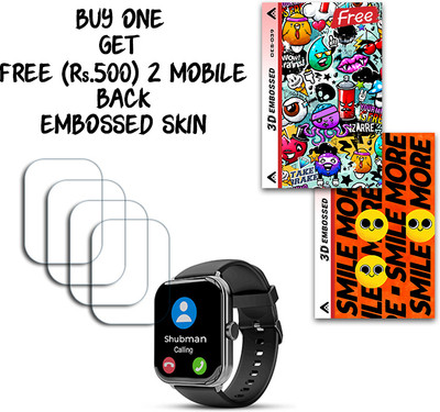 SOMTONE Screen Guard for beatXP Marv Super 2.0 INCH WITH FREE 500 RUPEES 2 3D EMBOSSED SKIN FOR MOBILE BACK S039(Pack of 4)