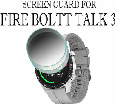 hirdesh Screen Guard for Fire Boltt Talk 3 32.5MM(Pack of 3)