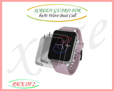 XAZE Screen Guard for boAt Wave Beat Call Smartwatch(Pack of 2)