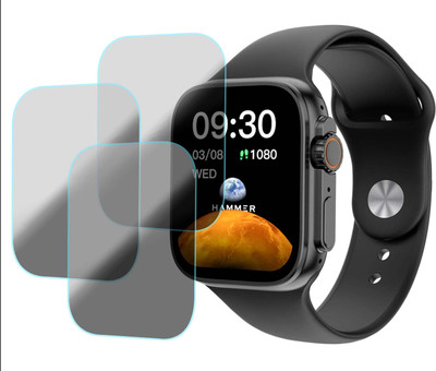 MOKPLZ Screen Guard for HAMMER PULSE X SMARTWATCH(Pack of 3)