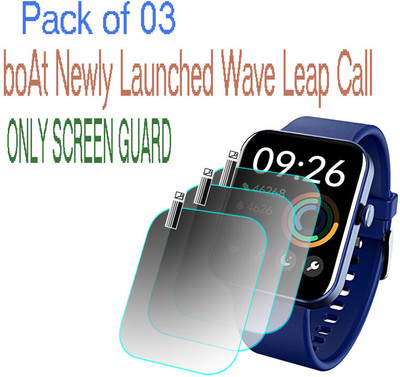 HIDEOUS Screen Guard for boAt Wave Leap Call(Pack of 3)