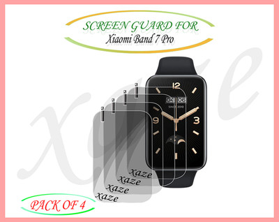 XAZE Screen Guard for Xiaomi Band 7 Pro Smartwatch(Pack of 4)