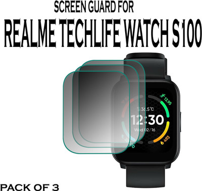 hirdesh Screen Guard for REALME TECHLIFE WATCH S100(Pack of 3)