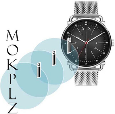 MOKPLZ Screen Guard for ARMANI EXCHANGE ROUND ANALOG BLACK WATCH(Pack of 3)