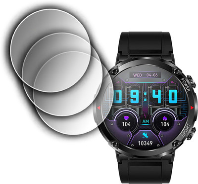 ejzatex Screen Guard for FIRE BOLTT SPHERE SMARTWATCH SCREEN GUARD(Pack of 3)