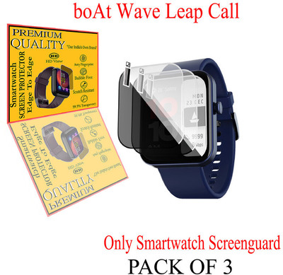 HIDEOUS Screen Guard for boAt Wave Leap Call(Pack of 3)