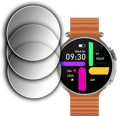 ejzatex Screen Guard for FIRE BOLTT ASTEROID SMARTWATCH, SCREEN GUARD(Pack of 2)