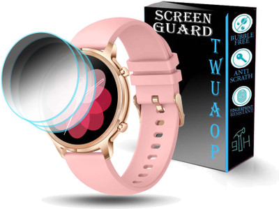 TWUAOP Screen Guard for PEBBLE CELIA SMARTWATCH(Pack of 3)