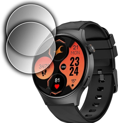 KHWABEEDA Screen Guard for FASTRACK OPTIMUS PRO SMART WATCH SCREEN GUARD (P-2)(Pack of 2)