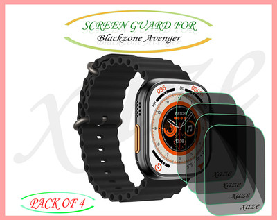 XAZE Screen Guard for Blackzone Avenger Smartwatch(Pack of 4)