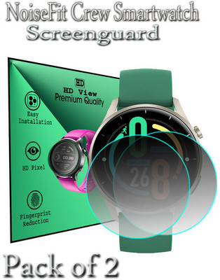 daffin Edge To Edge Screen Guard for NoiseFit Crew(Pack of 2)