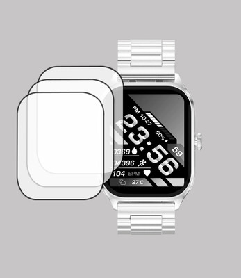 EJZATI Screen Guard for FIRE BOLTT SOLARIS SMARTWATCH, SCREEN GUARD(Pack of 3)