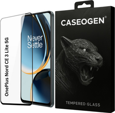CASEOGEN Screen Guard for Premium 9H Edge-to-Edge Tempered Glass Screen Protector for OnePlus Nord CE 3 Lite 5G(Pack of 1)