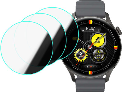 MOKPLZ Screen Guard for PLAYFIT FLAUNT 2 SMARTWATCH(Pack of 3)