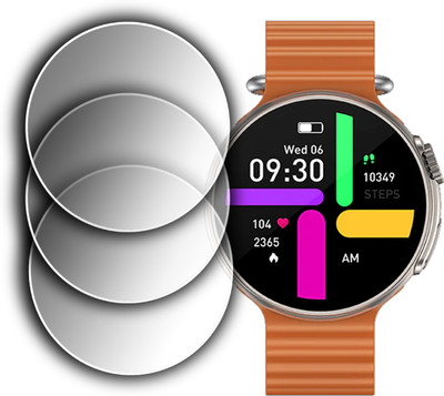 ejzatex Screen Guard for FIRE BOLTT ASTEROID SMARTWATCH, SCREEN GUARD(Pack of 2)