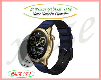 XAZE Screen Guard for Noise NoiseFit Crew Pro Smartwatch(Pack of 2)