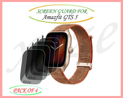 XAZE Screen Guard for Amazfit GTS 5 Smartwatch(Pack of 4)