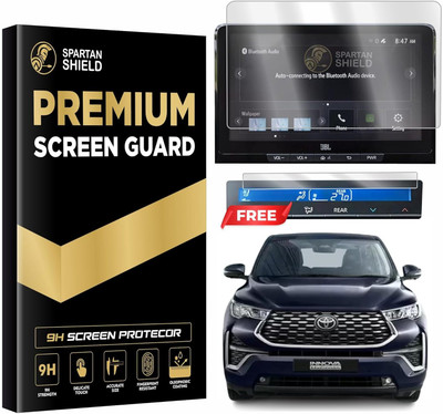 spartan shield Screen Guard for TOYOTA INNOVA HYCROSS 2023 Facelift || ZX | ZXO | VXO || 10.1 Inch Infotainment Touchscreen Music System Protector | 9H Car Digital Display Stereo Accessories 2025 [Not Tempered Glass](Pack of 1)
