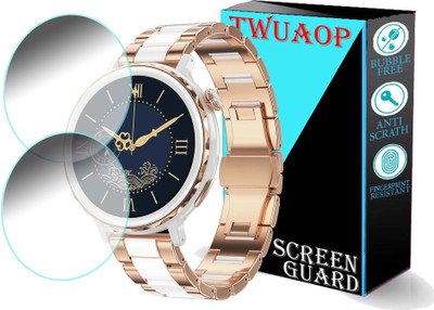 TWUAOP Screen Guard for PEBBLE DIVA SMARTWATCH(Pack of 2)