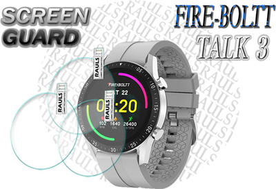 rauls Screen Guard for Fire-Boltt Talk 3 Smart Watch(Pack of 3)