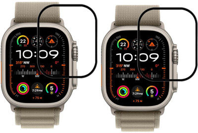 FINCH Edge To Edge Screen Guard for Apple Watch Ultra 2 [49mm] Smartwatch(Pack of 2)