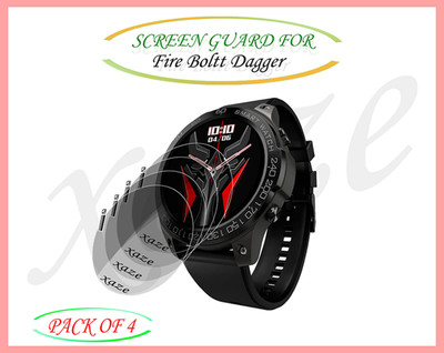 XAZE Screen Guard for Fire Boltt Dagger Smartwatch(Pack of 4)