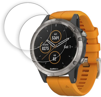 MUTAALI Tempered Glass Guard for Garmin Fenix 5 Plus 1.2 inch(Pack of 2)