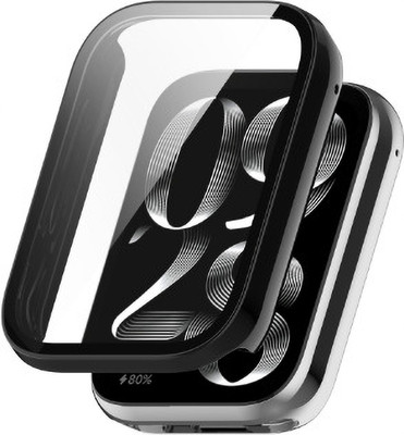 KAZUKI Screen Guard for Xiaomi Mi Band 8 Pro PC + Tempered Glass Film Watch Protective Case (Black)(Pack of 1) KAZUKI Screen Guard for Xiaomi Mi Band 8 Pro PC + Tempered Glass Film Watch Protective Case (Black)(Pack of 1)