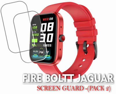 Olonga Screen Guard for FIRE BOLTT JAGUAR SMARTWATCH(Pack of 2)