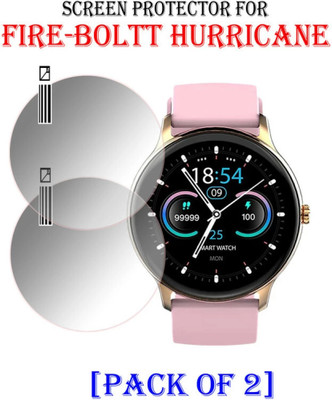 Olonga Screen Guard for Fire Boltt Hurricane Smartwatch, FIRE BOLTT TALK, DIZO WATCH R TALK, NOISEFIT CREW, FIRE BOLTT HURRICANE PRO(Pack of 2)
