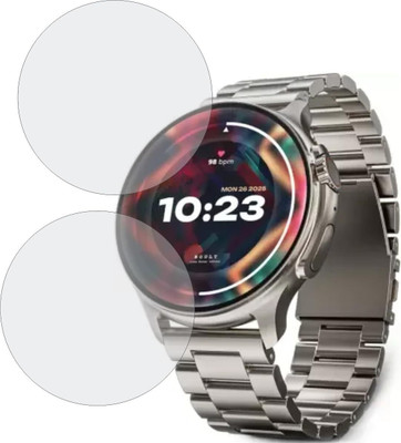 CUBES Screen Guard for Boult CrownR Pro 2 1.43''HD AMOLED Display Smartwatch, Highly Touch Sensitive | Unbreakable | Ultra Thin Edge To Edge TPU Film (Not Tempered Glass)(Pack of 2)