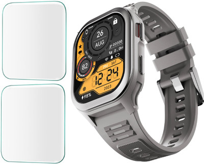 CUBES Screen Guard for Fire-Boltt 4G Pro 2.02 Inch, Smartwatch | Soft and Flexible | Touch Sensitive | Unbreakable | Ultra Thin High Grade TPU Film ( Not a Tempered Glass )(Pack of 2)