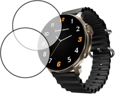 MOKPLZ Screen Guard for CROSSBEATS AURA SMARTWATCH(Pack of 2)