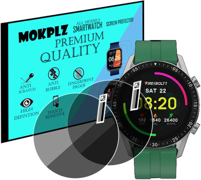 MOKPLZ Screen Guard for FIRE BOLTT TALK 3 SMARTWATCH(Pack of 2)