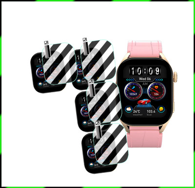 daffin Screen Guard for Fire Boltt Emperor Smartwatch(Pack of 4)